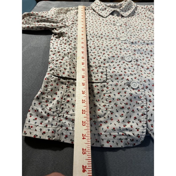 Uniqlo Womens Sz M Ditsy Floral Cottagecore Barn Grandma Preppy Rose Resort Twee - Picture 11 of 15